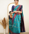 Rama Banarasi Silk Saree | Wedding & Reception Wear