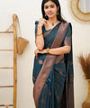 Rama Jacquard Silk Saree | Ethnic Wear for Women
