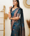 Rama Jacquard Silk Saree | Ethnic Wear for Women