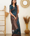Rama Jacquard Silk Saree | Ethnic Wear for Women