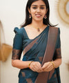 Rama Jacquard Silk Saree | Ethnic Wear for Women