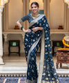 Rama Jacquard Silk Saree | Traditional Wedding Wear