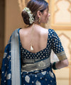 Rama Jacquard Silk Saree | Traditional Wedding Wear