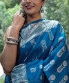 Rama Kanjivaram Silk Saree | Traditional Zari Weave