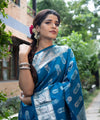 Rama Kanjivaram Silk Saree | Traditional Zari Weave