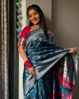 Rama Paithani Silk Saree | Bridal & Festive Wear