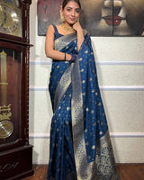 Rama Paithani Silk Saree | Festive & Party Wear