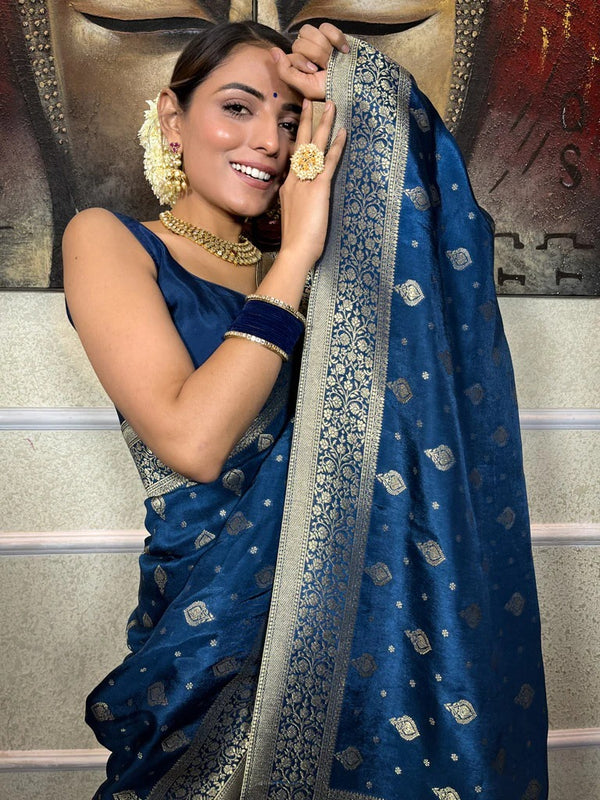 Rama Paithani Silk Saree | Festive & Party Wear