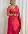 Rani Pink Banarasi Silk Saree | Bridal & Festive Wear