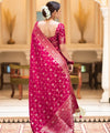 Rani Pink Banarasi Silk Saree | Ethnic Wear for Women