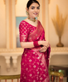 Rani Pink Banarasi Silk Saree | Ethnic Wear for Women