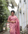 Rani Pink Banarasi Silk Saree | Festive & Party Wear
