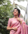 Rani Pink Banarasi Silk Saree | Festive & Party Wear