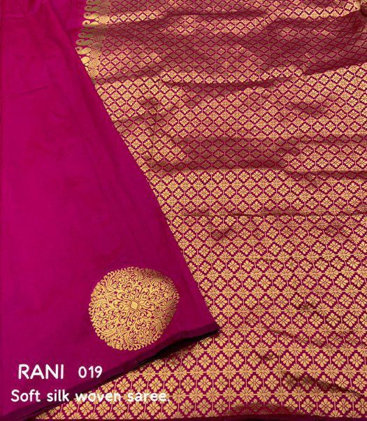 Rani Pink Banarasi Silk Saree | Wedding & Festive Wear