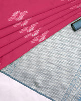 Rani Pink Banarasi Silk Saree | Wedding & Reception Wear