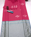 Rani Pink Banarasi Silk Saree | Wedding & Reception Wear