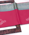 Rani Pink Banarasi Silk Saree | Wedding & Reception Wear