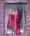 Rani Pink Jacquard Silk Saree | Bridal & Festive Wear