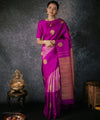 Rani Pink Jacquard Silk Saree | Ethnic Wear for Women