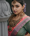 Rani Pink Jacquard Silk Saree | Rich Zari Border Saree