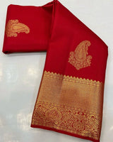 Rani Pink Kanjivaram Silk Saree | Bridal & Festive Wear