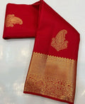 Rani Pink Kanjivaram Silk Saree | Bridal & Festive Wear