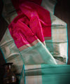 Rani Pink Kanjivaram Silk Saree | Festive & Party Wear