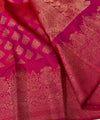 Rani Pink Kanjivaram Silk Saree | Festive & Party Wear