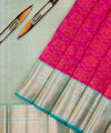Rani Pink Kanjivaram Silk Saree | Festive & Party Wear