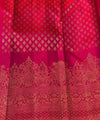 Rani Pink Kanjivaram Silk Saree | Festive & Party Wear