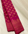 Rani Pink Kanjivaram Silk Saree | Festive & Party Wear