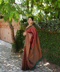 Rani Pink Kanjivaram Silk Saree | Wedding & Festive Wear