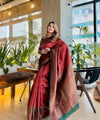 Rani Pink Kanjivaram Silk Saree | Wedding & Festive Wear