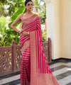 Rani Pink Kanjivaram Silk Saree | Wedding & Reception Wear