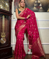 Rani Pink Paithani Silk Saree | Festive & Party Wear