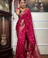 Rani Pink Paithani Silk Saree | Festive & Party Wear