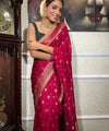 Rani Pink Paithani Silk Saree | Festive & Party Wear