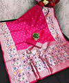Rani Pink Paithani Silk Saree | Traditional Wedding Wear