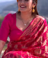 Rani Pink Paithani Silk Saree | Wedding & Reception Wear