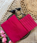 Rani Pink Rangoli Crush Saree with Sequin Bits Blouse | RD VIAANA