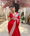 Red Banarasi Silk Saree | Bridal & Festive Wear