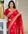 Red Banarasi Silk Saree | Bridal & Festive Wear