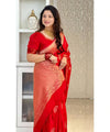 Red Banarasi Silk Saree | Bridal & Festive Wear