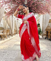 Red Banarasi Silk Saree | Bridal & Festive Wear