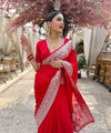 Red Banarasi Silk Saree | Bridal & Festive Wear