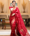 Red Banarasi Silk Saree | Ethnic Wear for Women