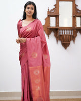 Red Banarasi Silk Saree | Ethnic Wear for Women