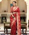 Red Banarasi Silk Saree | Ethnic Wear for Women