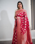Red Banarasi Silk Saree | Ethnic Wear for Women