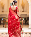 Red Banarasi Silk Saree | Ethnic Wear for Women